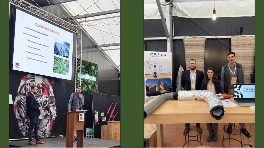 Notre équipe aux Innovatives pour animer l'acoustique des bâtiments